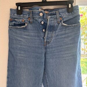 Wedgie Straight Levi’s  Blue Denim Women's Jeans